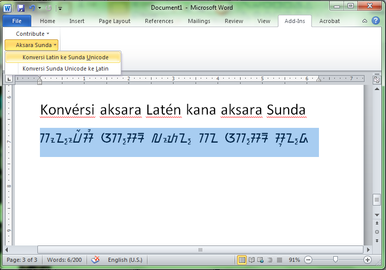 font aksara sunda unicode for windows